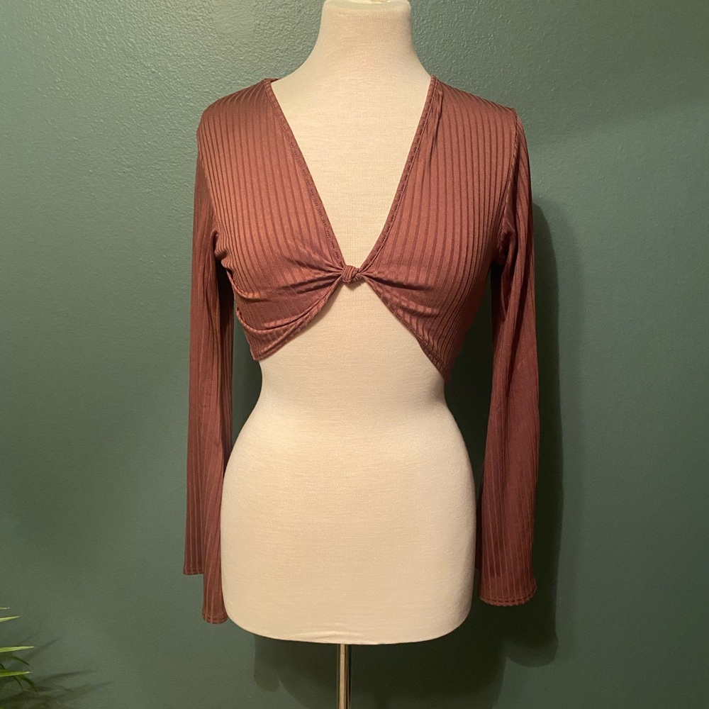 Knot Bell Sleeve Top - NWT